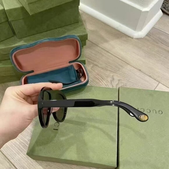 NIB Authentic Gucci Men's Shield Aviator Sunglasses, 61mm - Picture 3 of 3